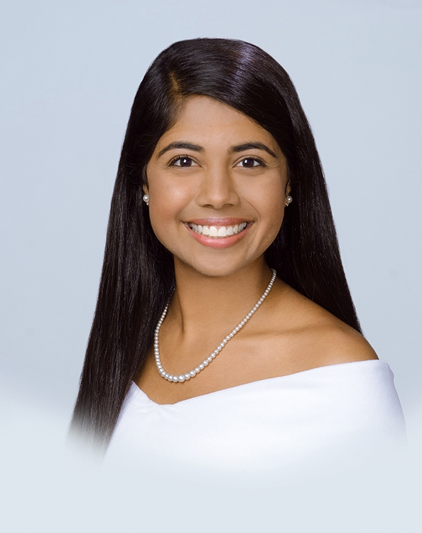 Senior portrait on light gray