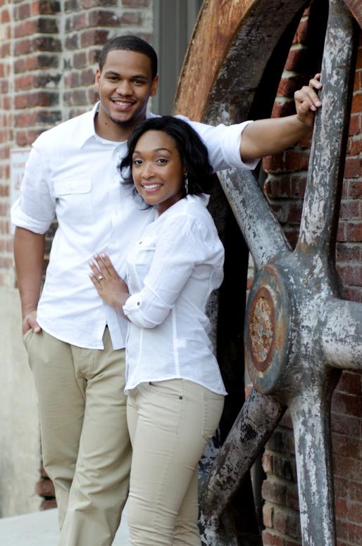 Engagement portrait on location in RVA