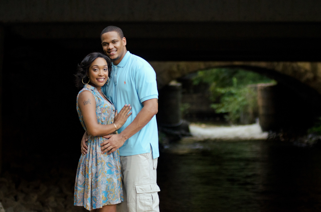 Engagement portrait on location in Downtown Richmond