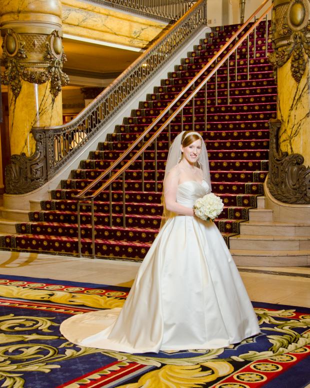 Bridal Portrait at The Jefferson in Richmond Virginia